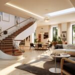 decoration modern home illustration 3d design