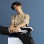 teenager boy stylish clothes posing